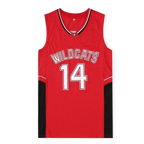 Men's Sports Jersey Zac Efron #14 High School Musical Jersey Troy ...