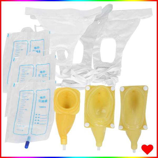 Female Urine Bag Urinal Collector, Male Urinal Bag Pee Bag,Latex Urine Collector Bag Adults