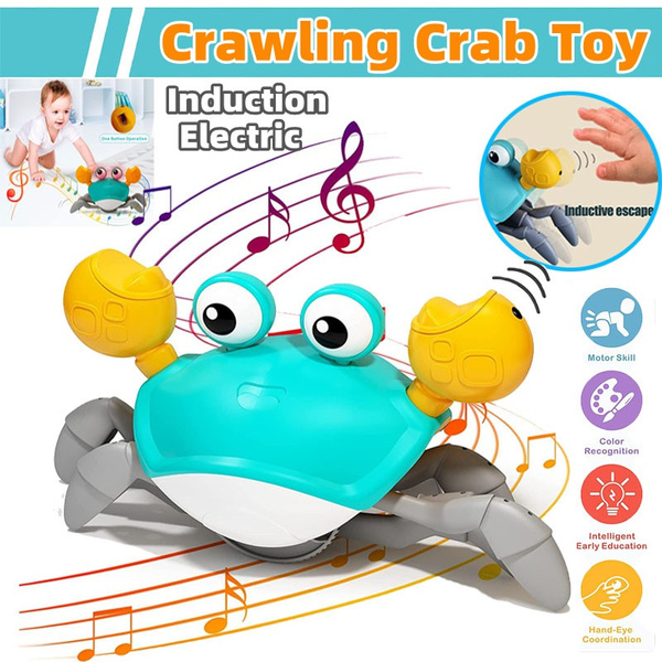 Kids Gift Toys - Crawling Crab Baby Toy, Induction Electric Crab Pet ...