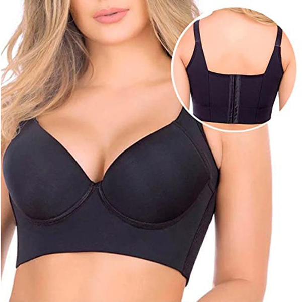 Women Deep Cup Bra Hide Back Fat Bra Shapewear Incorporated Full