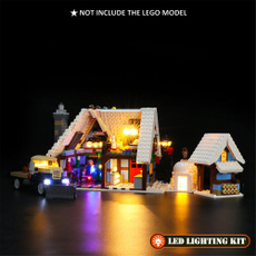 lego10229, Winter, Lego, lights