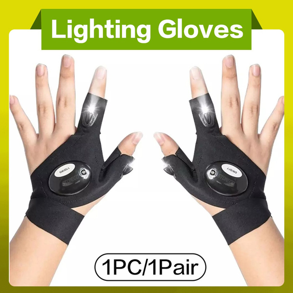 STONEGO 1PC/1Pair LED Flashlights Waterproof Gloves (Left and Right