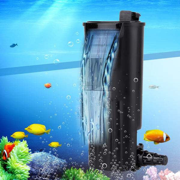 Aquarium Fish Tank Internal Filter Pump, Cleans Water Low Water Level ...