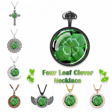Clover, buy 1 get 1 free, Crystal Necklace, luckynecklace
