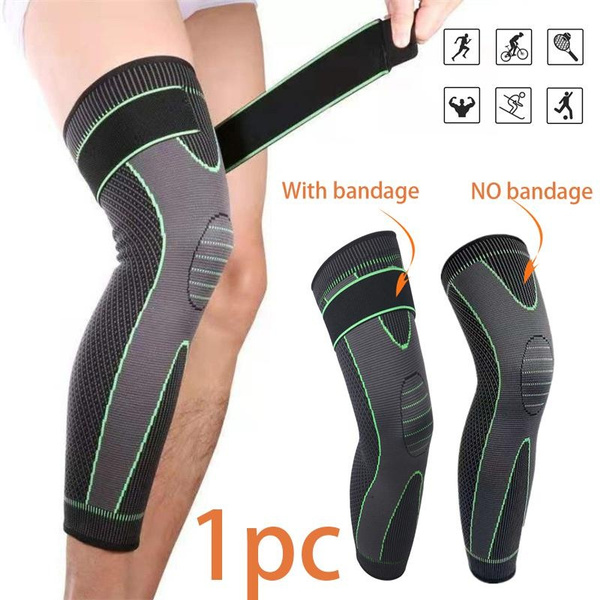 1Pc Full Leg Sleeves Long Compression Leg Sleeve Knee Sleeves Knee