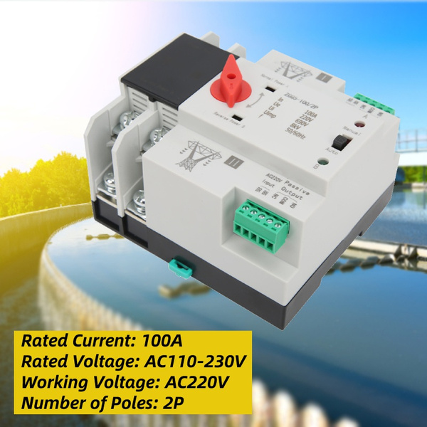 Dual Power Automatic Transfer Switch,ZGQ5-1004P 220V 100A Power ...