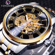 golden, Fashion, Luxury, Casual Watches