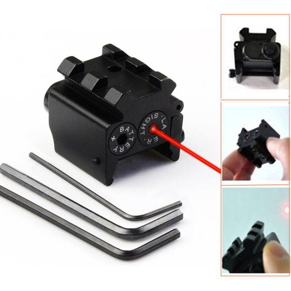 Mini laser Sight Tactical Red Dot Laser Sight Scope with 20mm Weaver ...