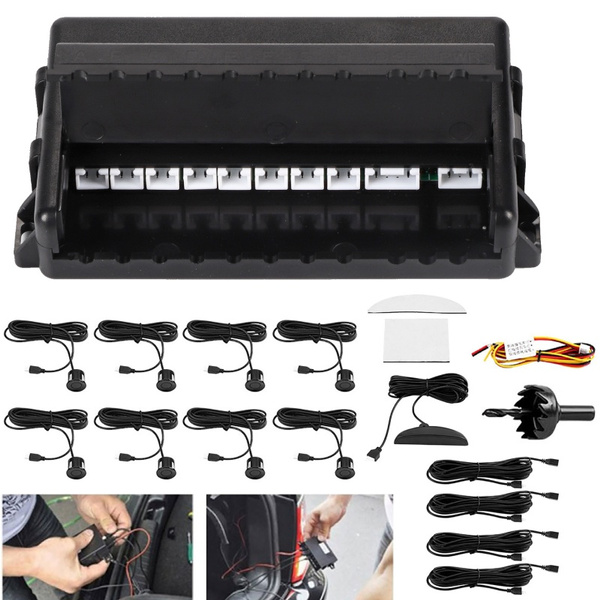 Car Parking Sensor,Car Reverse Backup Radar Buzzer LED Parking Detector ...