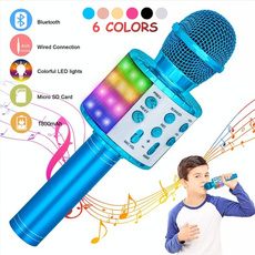 bluetoothmicrophone, Microphone, led, portable