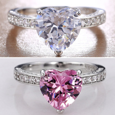 proposalgift, Heart, DIAMOND, zirconring