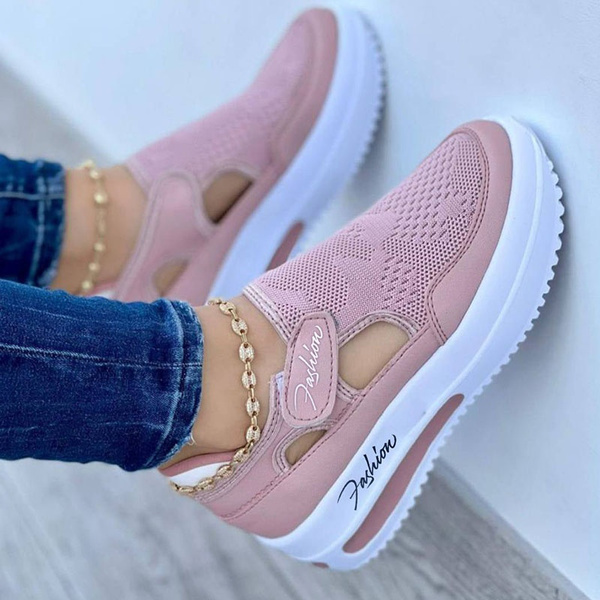 Brand Design 2023 New Women Casual Shoes Height Increasing Sport Wedge  Shoes Air Cushion Comfortable Sneakers Zapatos De Mujer