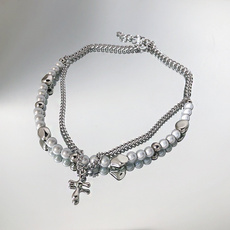 Steel, Necklaces Pendants, reflectivebead, Jewelry