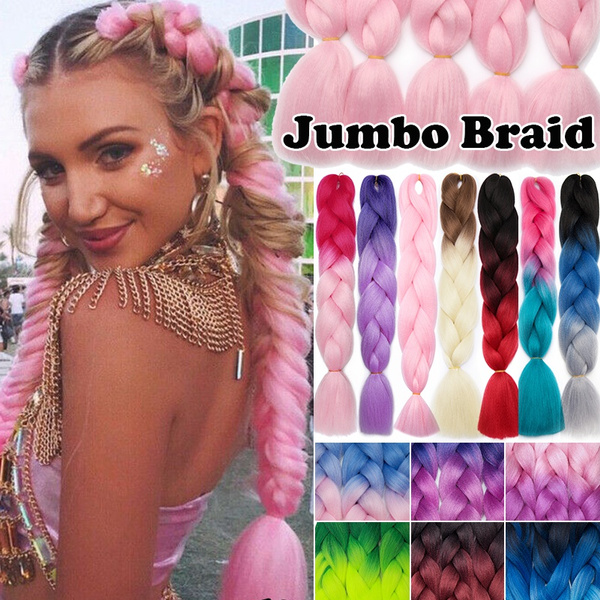 REAL LONG 41'' Jumbo Braiding Hair Extensions Box Braid Twist Synthetic  Braids