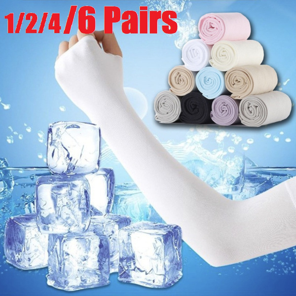 Unisex Ice Silk Arm Sleeves Sports Sleeve Sun UV Protection Hand Cover