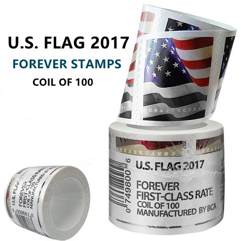U.S. Flag 2017 Forever Stamps Postage Stamps 1 Roll Of 100 | Wish