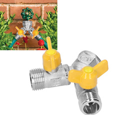 Brass, Faucets, waterfaucetsplitter, gardenhoseadapter
