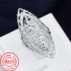 Sterling, cute, Fashion, hollowring