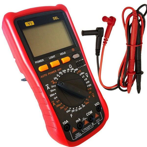 TESTER MULTIMETRO DIGITALE LCD CON PUNTALI RILEVATORE AMPERE UK-831LN - Foto 2