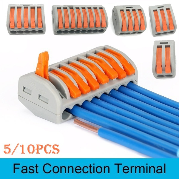 5/10pcs Fast Connection Terminals 2/3/4/5/8 Way LED Lighting Fixtures