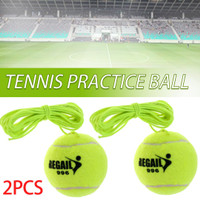 2 Pack Tennis Trainer Ball Replacement Training Ball With Cord for Beginner 