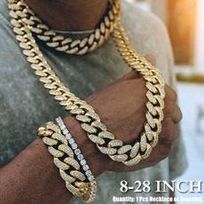 24kgold, Chain Necklace, DIAMOND, Jewelry