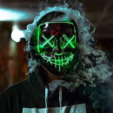 party, glowingmask, halloweenneonmask, partymask