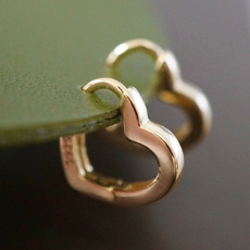 huggieearring, Hjerte, Hoop Earring, simpleearring