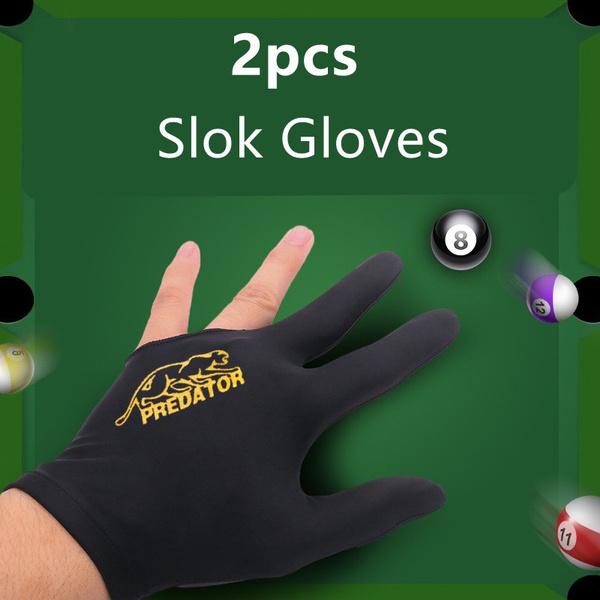 2PCS Slok Gloves Three Finger Gloves for Billiards Pool Room Gloves Billiards Supplies Wish