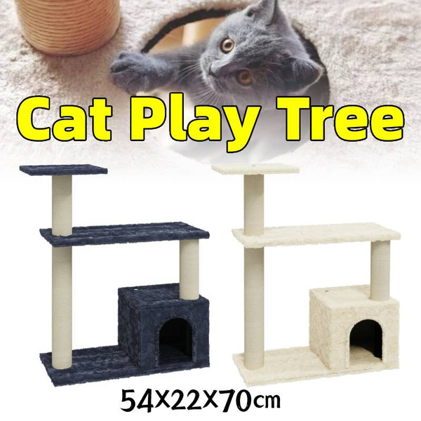 54X22X70cm Cat Play Tree, Cat Playing House Cat Climbing Scratcher Tree