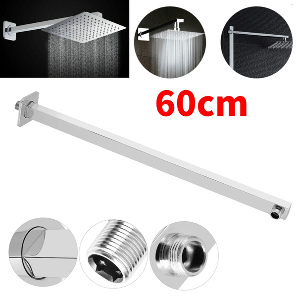 Bras D'Extension Pour Pommeau De Douche – 15 Cm En Acier Inoxydable Chromé – Filetage G 1/2'' – Rallonge De Fixation Murale