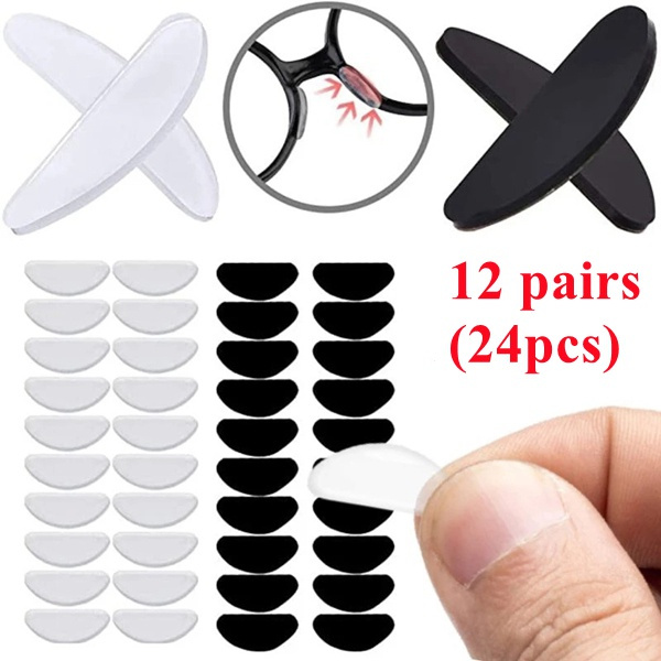 New 24 Pcs (12 Pairs) Soft Foam Nose Pads Self Adhesive Eyeglass EVA
