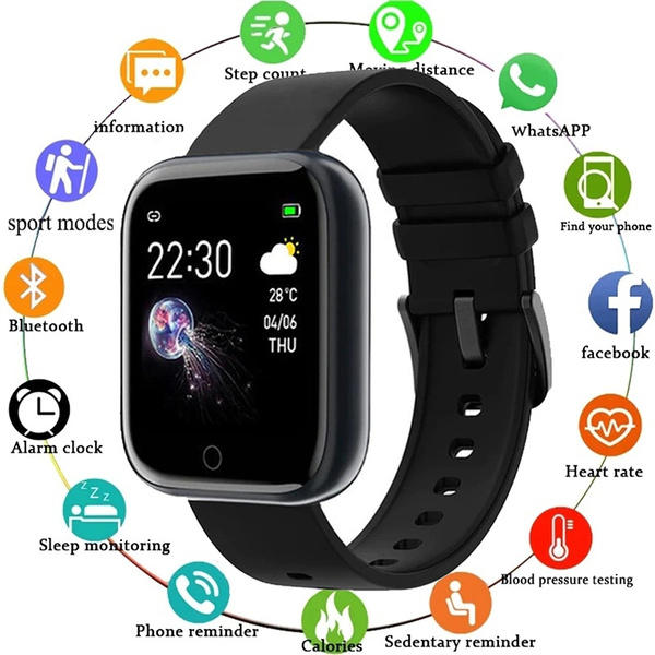 Smart Watch Men Bluetooth Fitness Tracker Sports Watch Heart Rate Blood  Pressure Monitor watch for women for xiaomi apple watch