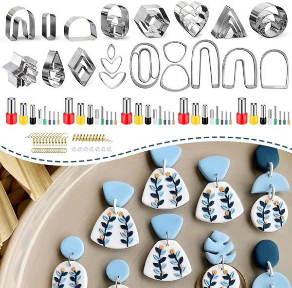 keoker Polymer Clay Cutters Set, 36 Shapes Stainless Steel Clay