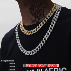 24kgold, Chain Necklace, hip hop jewelry, Jewelry
