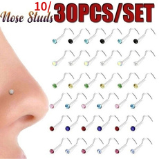 Steel, rhinestonenosering, Jewelry, Colorful