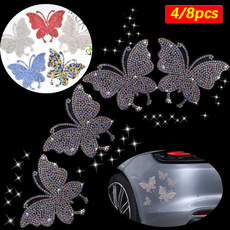butterfly, Car Sticker, DIAMOND, doorsticker