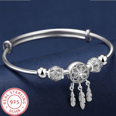 Charm Bracelet, Sterling, Moda, fashiongirls925bracelet