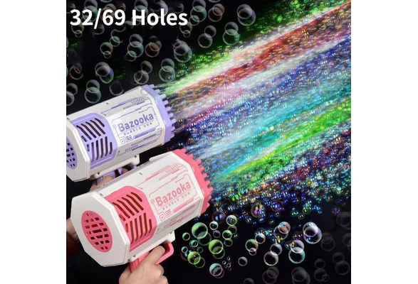 Dropship 40/132 Holes Funny Automatic Bubbles Maker Rocket