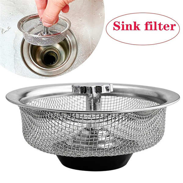 Kitchen Stainless Steel Sink Strainer Sink Filter Plug Hair Filter Sink