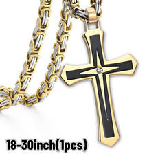 Necklaces Pendants, Christian, Cross necklace, Chain