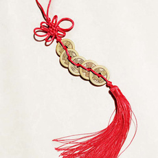 Charm, Chinese, bronze, knot