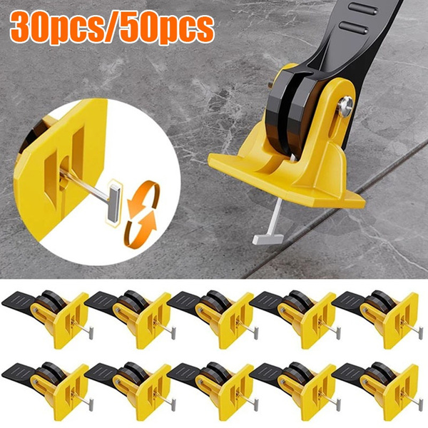 30pcs/50pcs Construction Tool Tile Leveler Adjuster Plastic Positioning ...