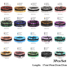 Charm Bracelet, Beaded Bracelets, Jewelry, 8MM