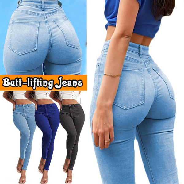 New Women Skinny Jeans Women High-waisted Butt-lifting Jeans