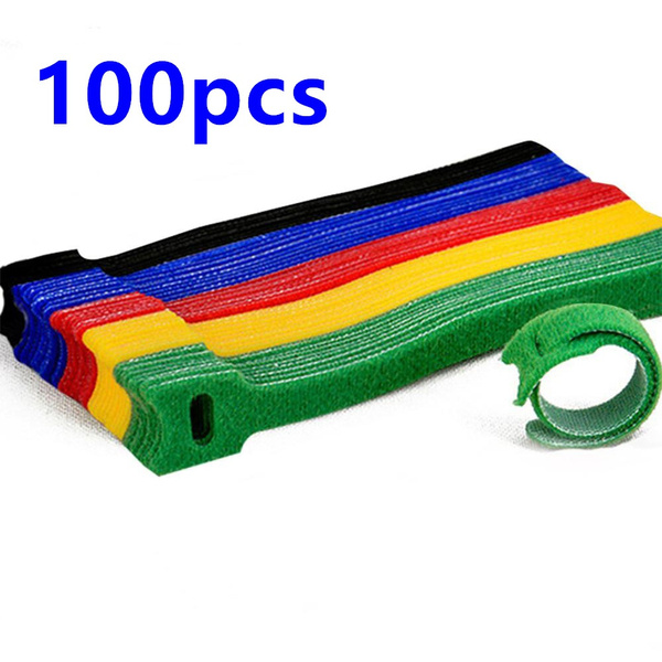 50pcs 100pcs Releasable Cable Ties Colored Plastics Reusable Cable