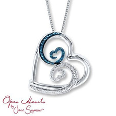 Heart, DIAMOND, necklace for women, necklace charm