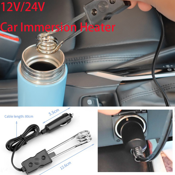 12V 24V Car Immersion Heater Car Portable Immersion Heater Safe Warmer