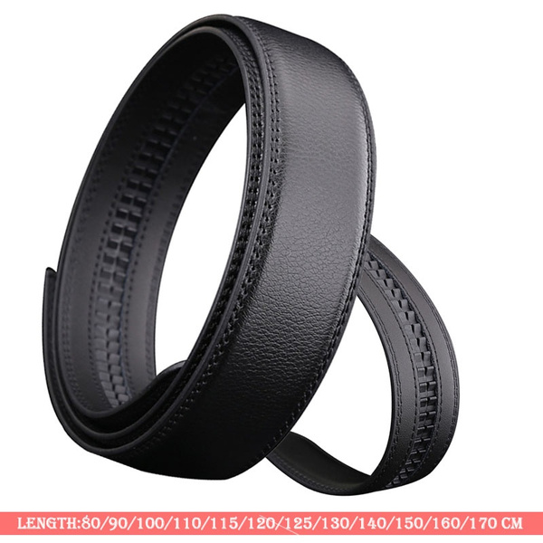 No Buckle Leather Belts Body Strap Soft Belts for Men Width 3.5cm Large