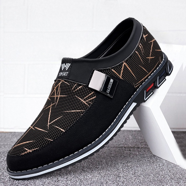 Fashion Men's Casual Shoes Comfortable Leather Loafers Man Driving ...